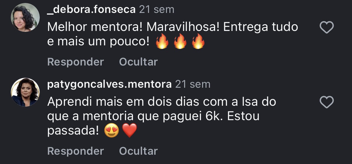 Depoimento: aprendi mais em dois dias do que numa mentoria de 6 mil reais